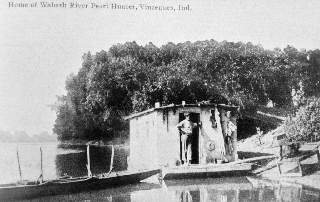 wabash river pearl hunter vincennes indiana circa 1905