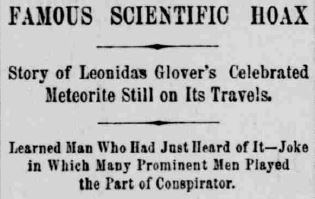 meteorite indianapolis journal nov 30 1891