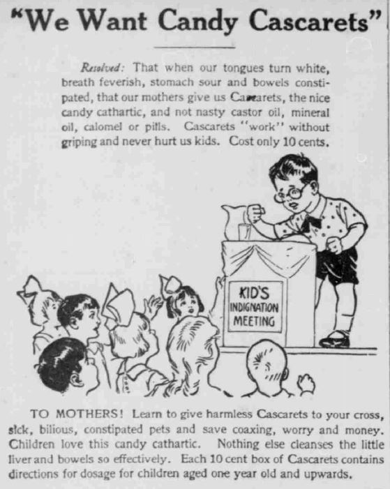 Cascarets - South Bend News Times November 20 1918