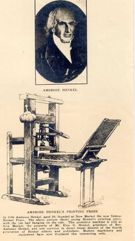 Ambrose Henkel Printing Press
