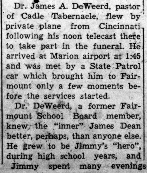 James Dean Death -- Fairmount News, October 13, 1955 (2)