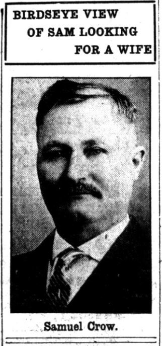 Sam Crow, March 6, 1914