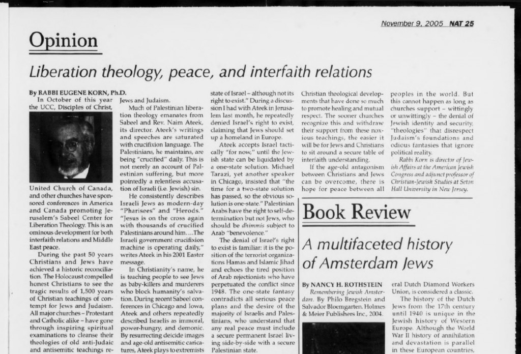 Jewish Post, November 9, 2005 (3)