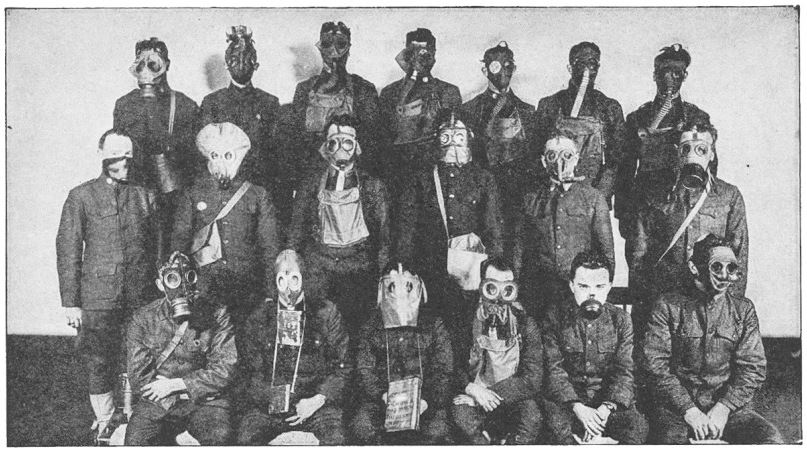 Variety of gas masks