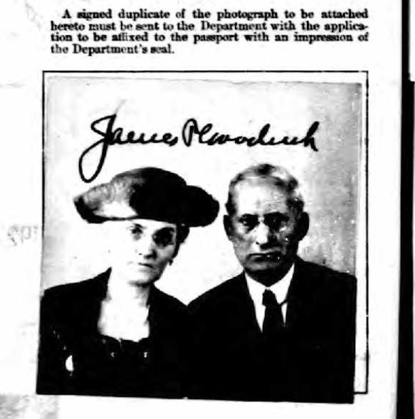 James and Cora Goodrich 1921