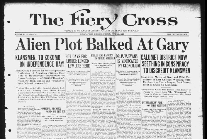 The Fiery Cross, June 29, 1923