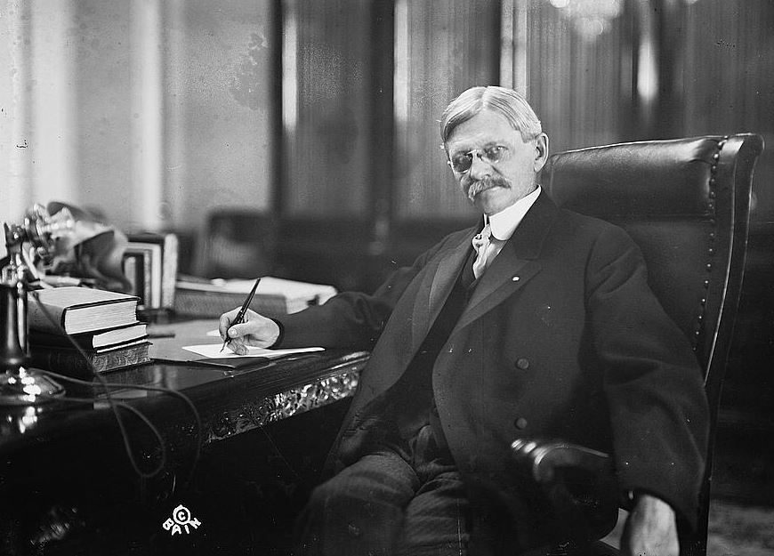 Marshall in his Senate office