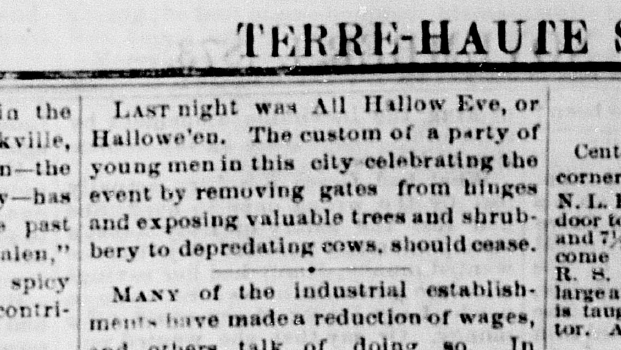 Terre Haute Saturday Evening Mail, November 1, 1873, 5, Hoosier State Chronicles.
