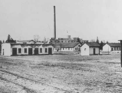 Dachau Barracks and Ammunition Factory, photograph, circa March or April 1933, National Archives and Records Administration, accessed United States Holocaust Memorial Museum