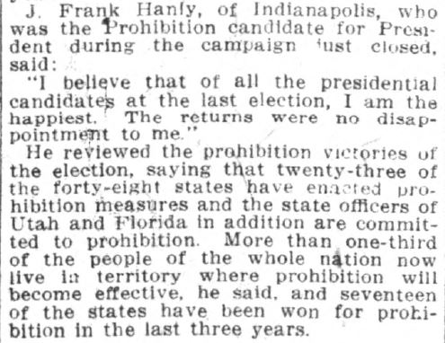 Indianapolis News, November 20, 1916. Courtesy of Hoosier State Chronicles.