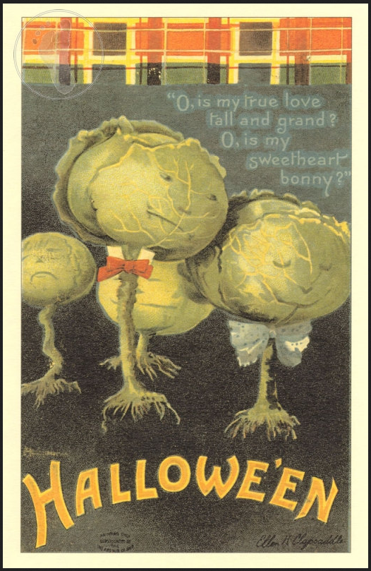 "Hallowe'en," postcard, n.d., William H. Hannon Library, Loyola Marymount University, accessed http://digitalcollections.lmu.edu/cdm/ref/collection/hpostcards/id/94