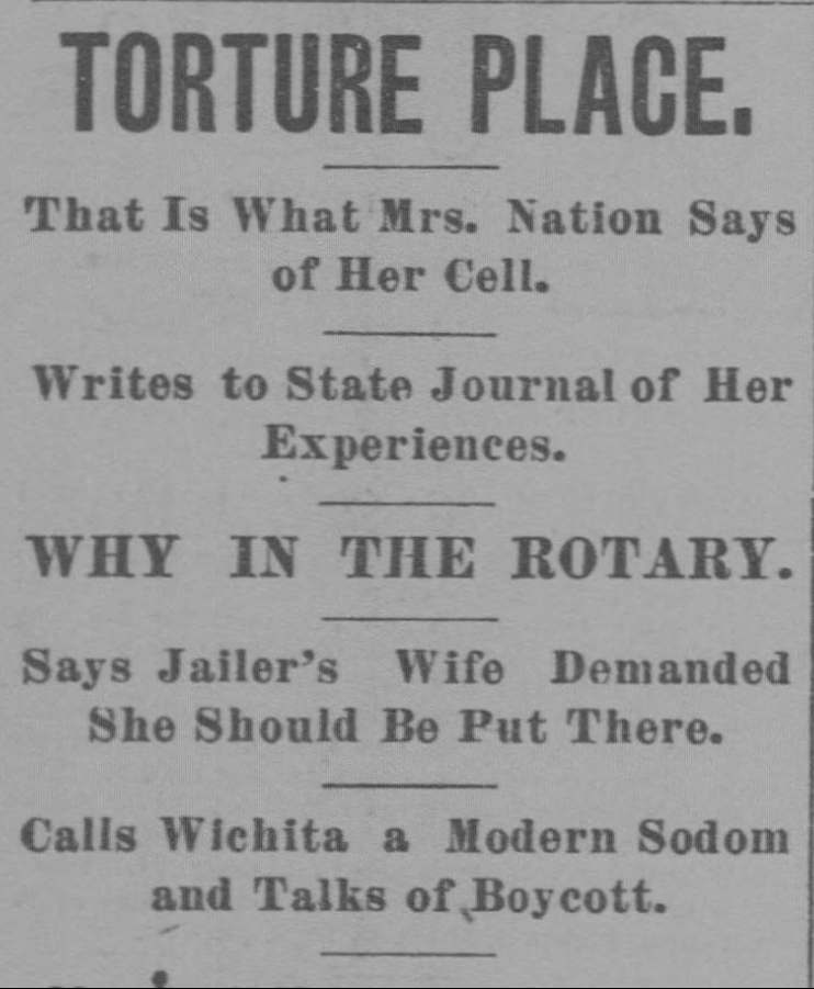 Topeka State Journal, April 27, 1901. From Chronicling America.