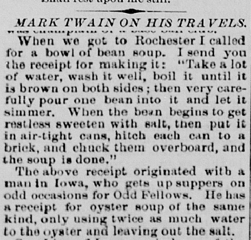 Terre Haute Evening Mail, January 6, 1872. From Hoosier State Chronicles.