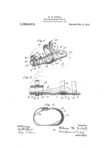 Toe-Straightening Device, US1055810, Publication Date March 11, 1913, accessed Google Patents