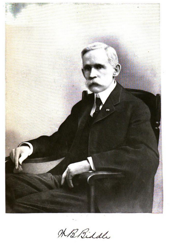 Judge William Biddle, History of LaPorte County, Google Books.