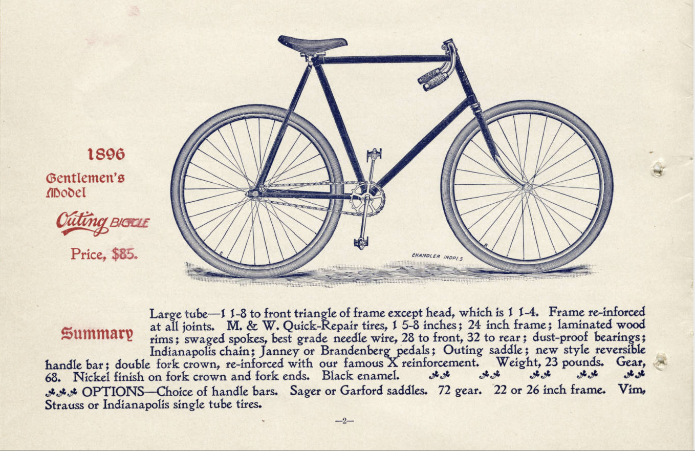 An "outing bicycle." Indiana Historical Society.