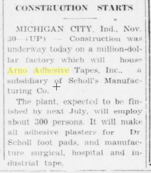 Greencastle Daily Banner, November 30, 1954, accessed Hoosier State Chronicles.