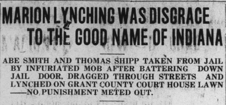 Lynching | Hoosier State Chronicles: Indiana's Digital Newspaper Program