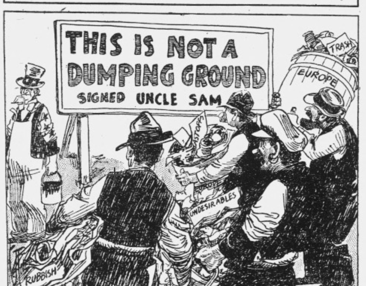Details about   1932 newspaper w ANTI-IMMIGRANT political CARTOON showng DEPORTATION as WHIPPING 